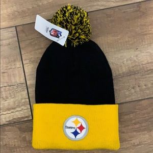 NFL Steelers Team Apparel Youth Beanie Hat